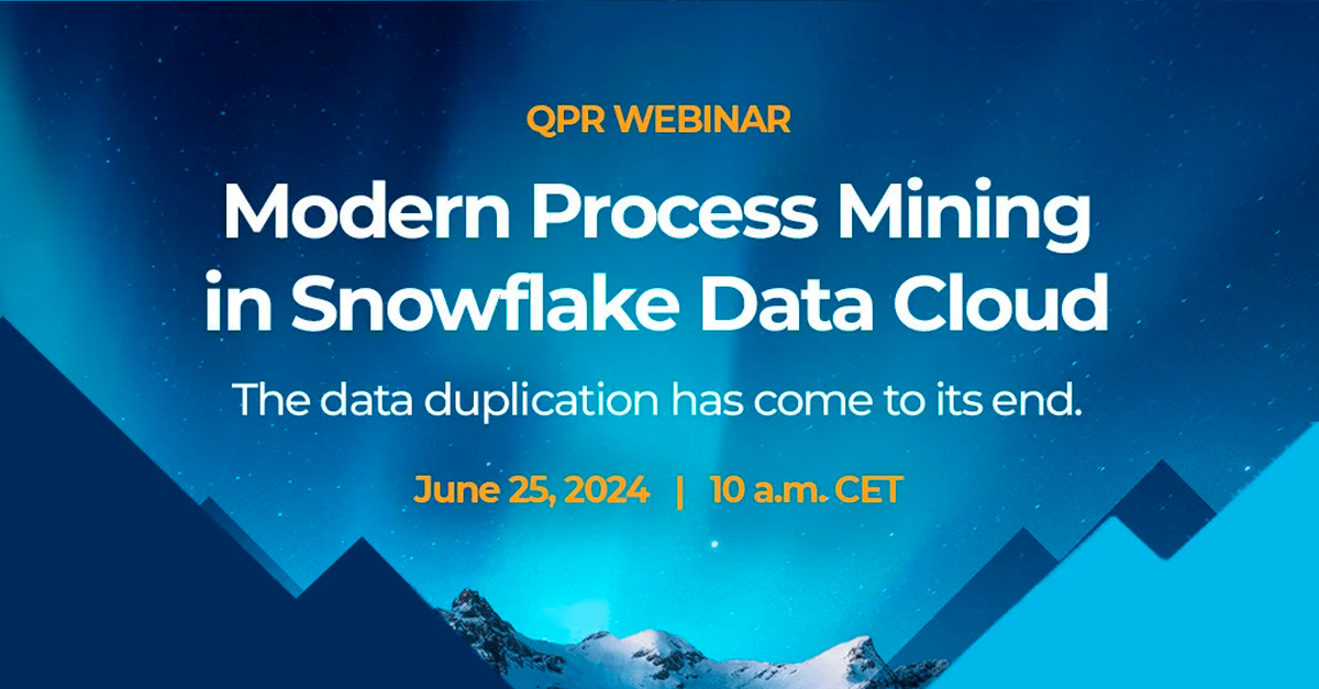 QPR ProcessAnalyzer Powered by Snowflake | QPR Software